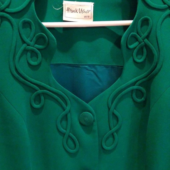 Vintage Blazer Frank Usher, size UK 18/ US 14 - Picture 3 of 8